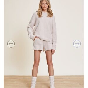 Barefoot Dreams Girls Cozy Cream Lounge Set NWOT